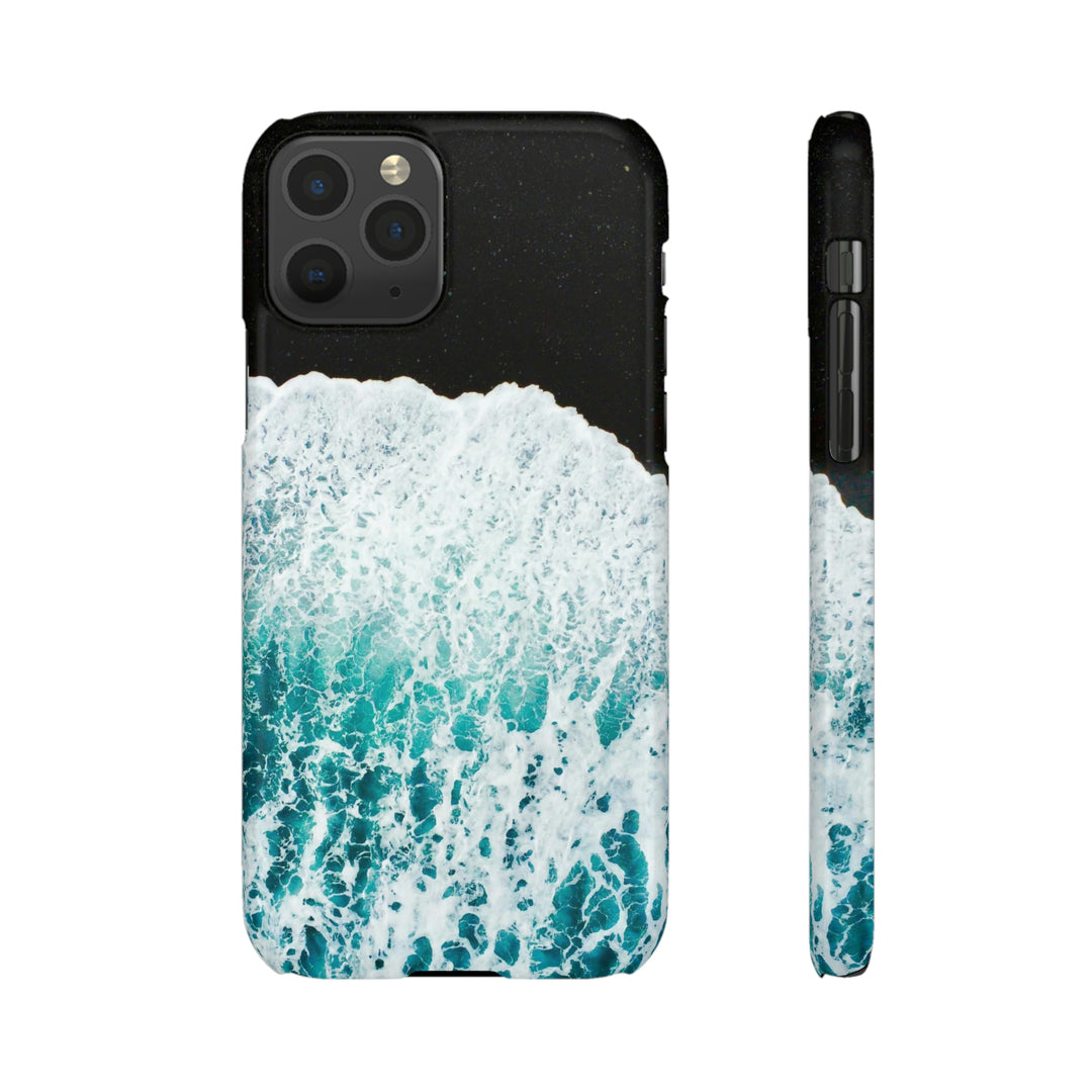 A Wave on Volcanic Sand - Phone Case