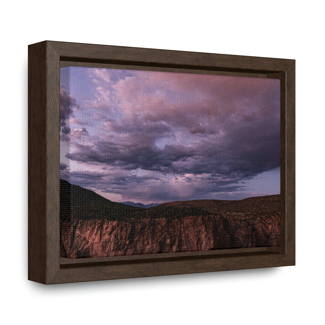 Painted Wall at Sunset Part 3 - Canvas with Frame