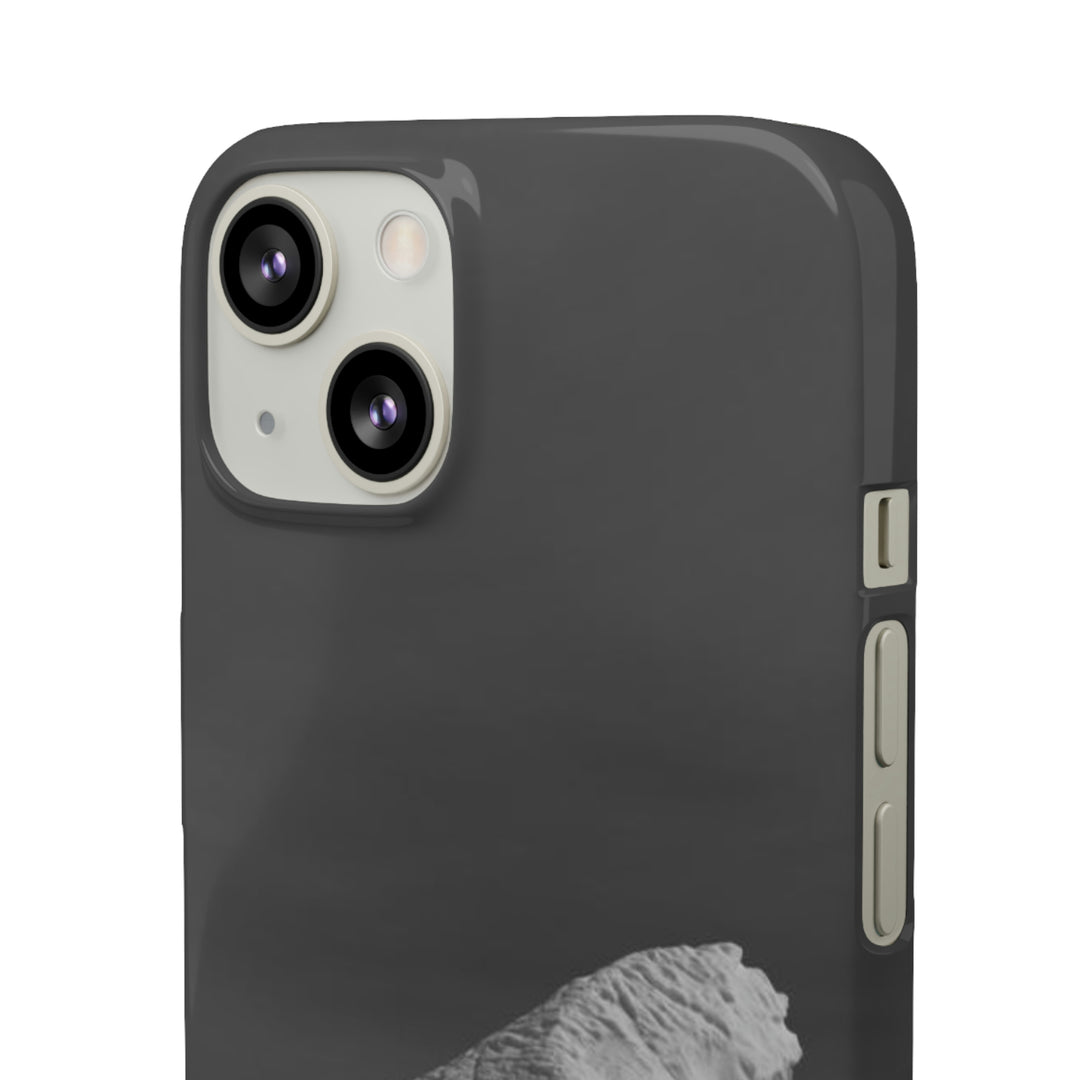 The Angles of an Iceberg in Black and White - Phone Case