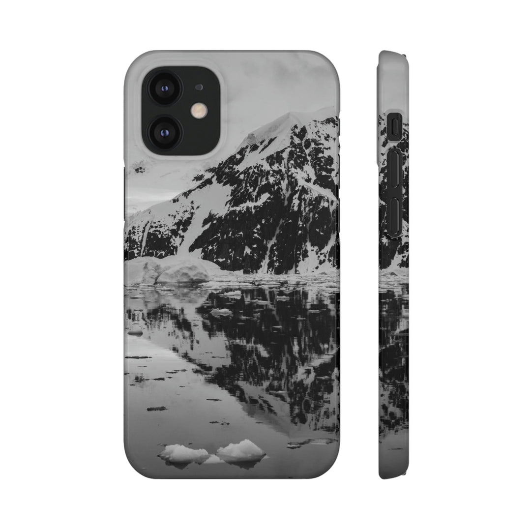 Reflected Calm in Black and White - Phone Case