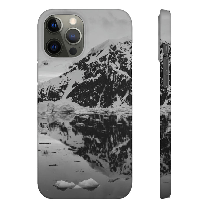 Reflected Calm in Black and White - Phone Case