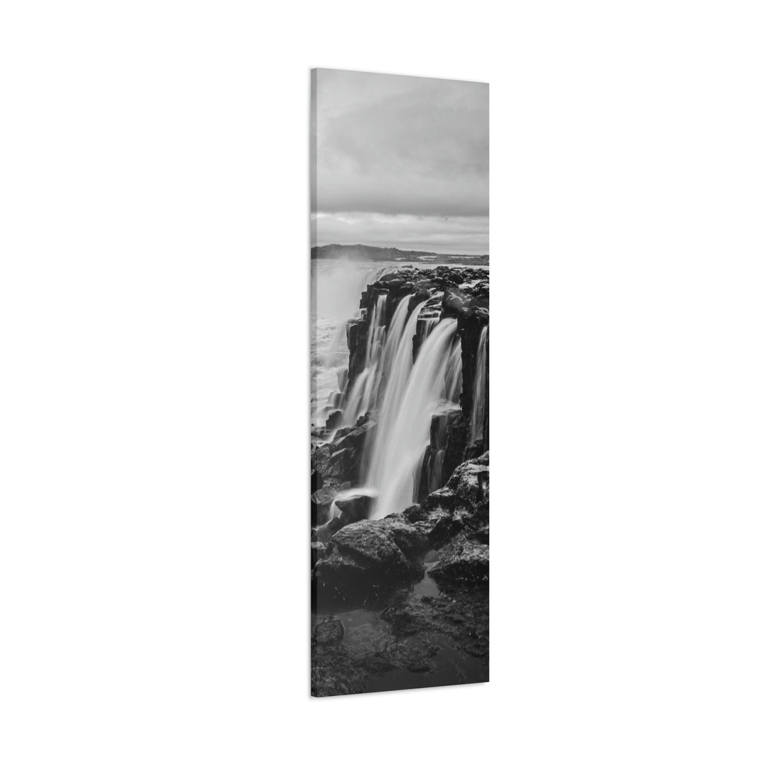 Selfoss in Black and White - Canvas