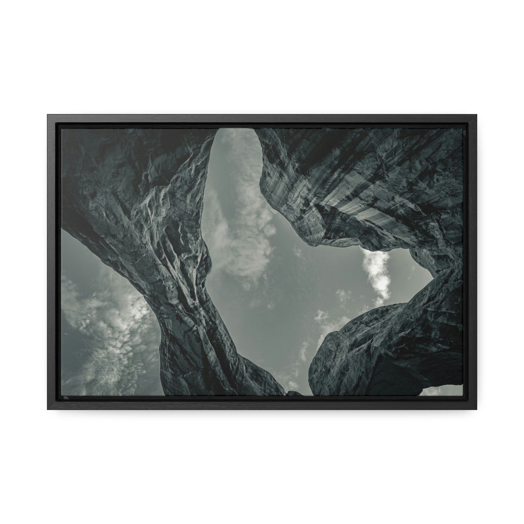 Natural Frames Part 3 in Black and White - Canvas with Frame