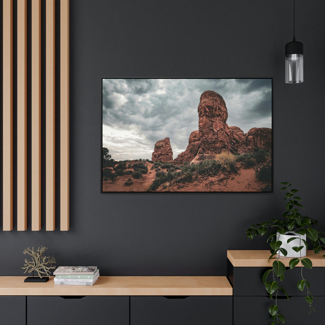 Dramatic Rocks - Canvas with Frame