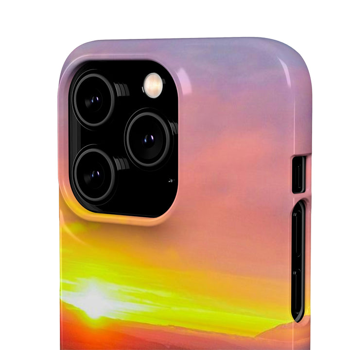 Sunset Over the Fjord Part 1 - Phone Case