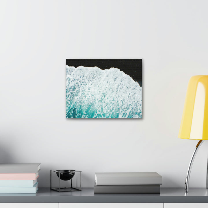 A Wave on Volcanic Sand - Canvas