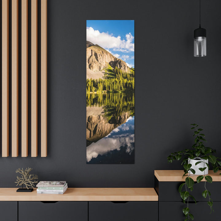 Mountain Scene Reflected - Canvas