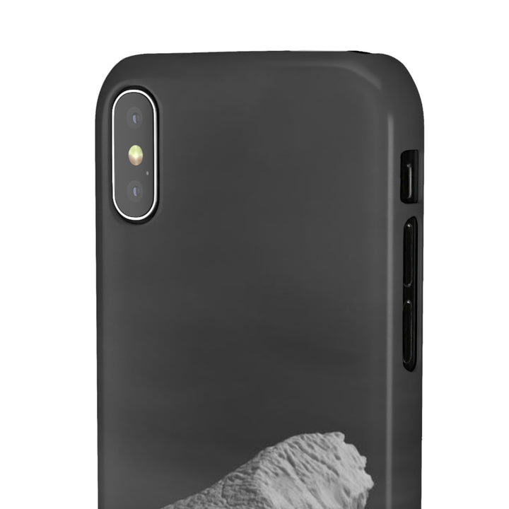 The Angles of an Iceberg in Black and White - Phone Case