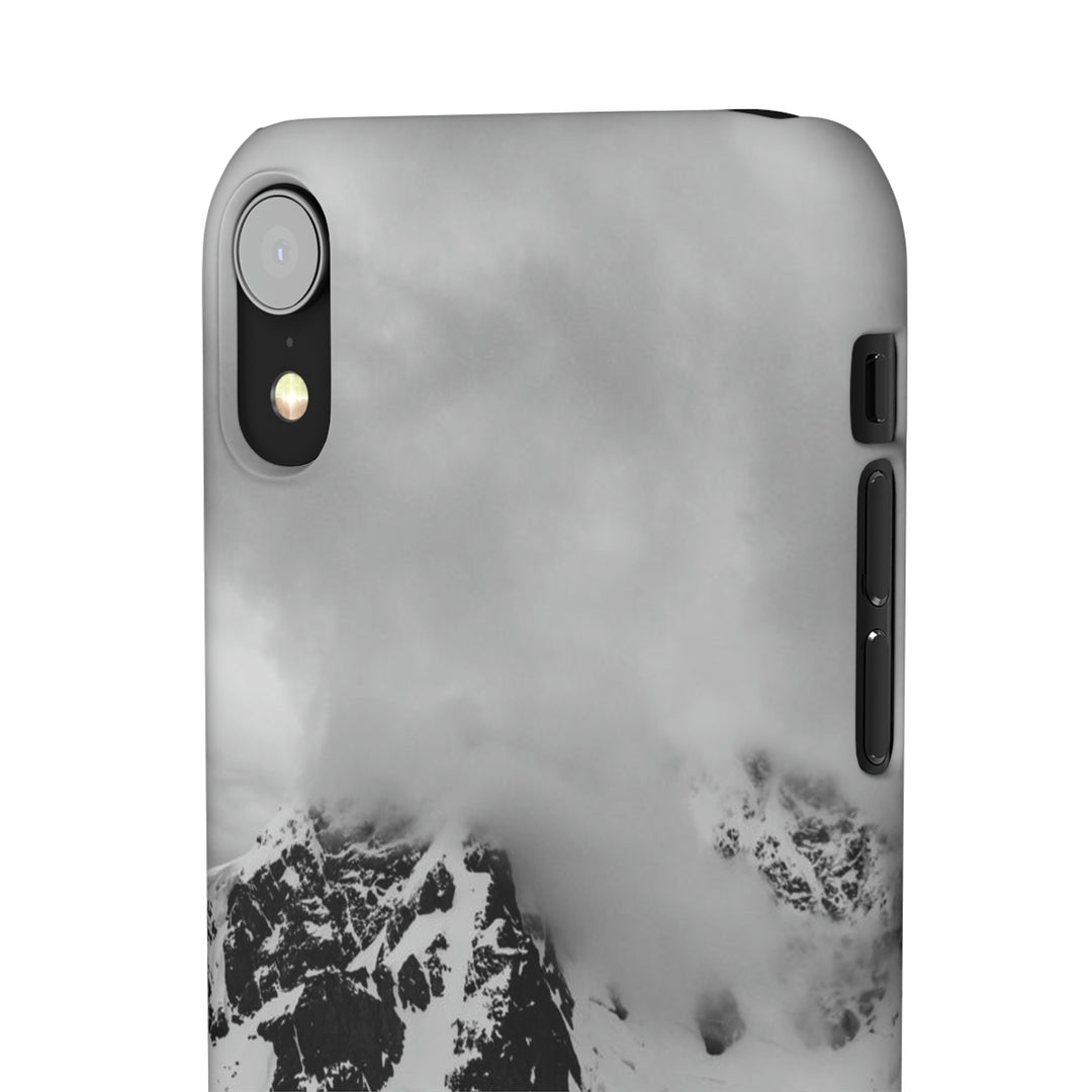 Peaceful Anchoring in Black and White - Phone Case