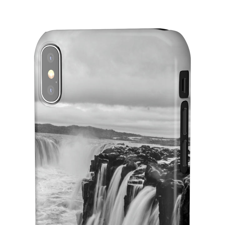 Selfoss in Black and White - Phone Case