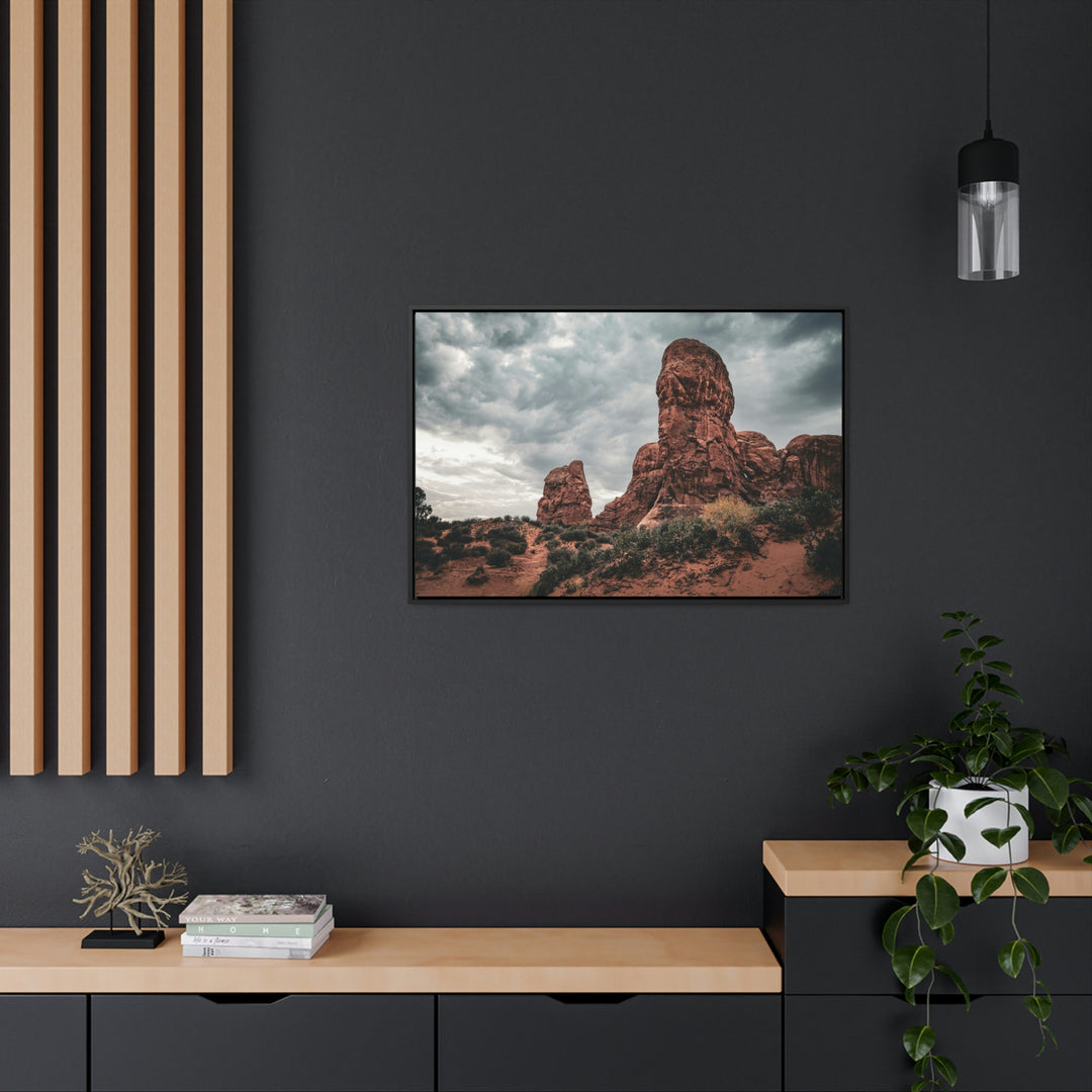 Dramatic Rocks - Canvas with Frame