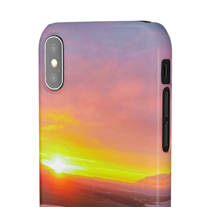 Sunset Over the Fjord Part 1 - Phone Case