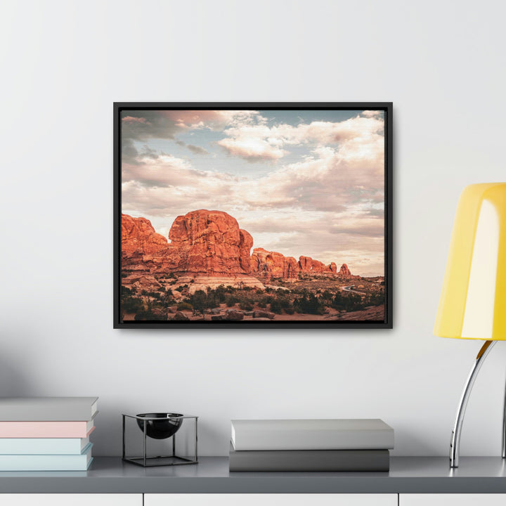 A Desert Sunset - Canvas with Frame