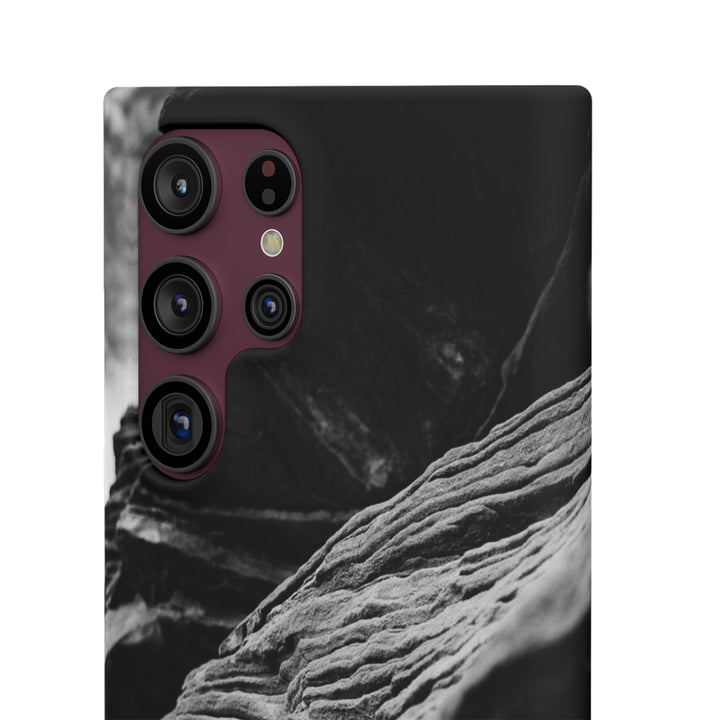 Layers of Rock in Black and White - Phone Case