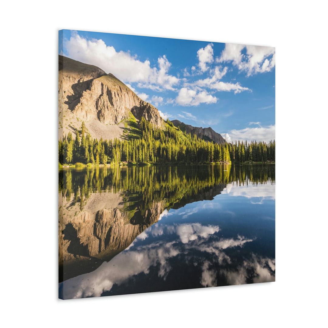 Mountain Scene Reflected - Canvas