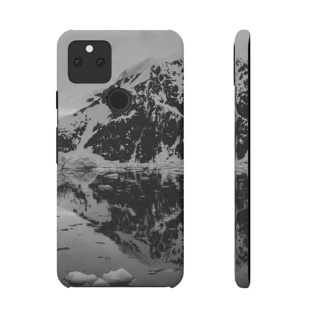 Reflected Calm in Black and White - Phone Case