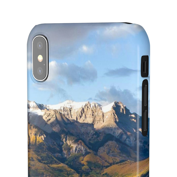 Glowing Mountainside - Phone Case