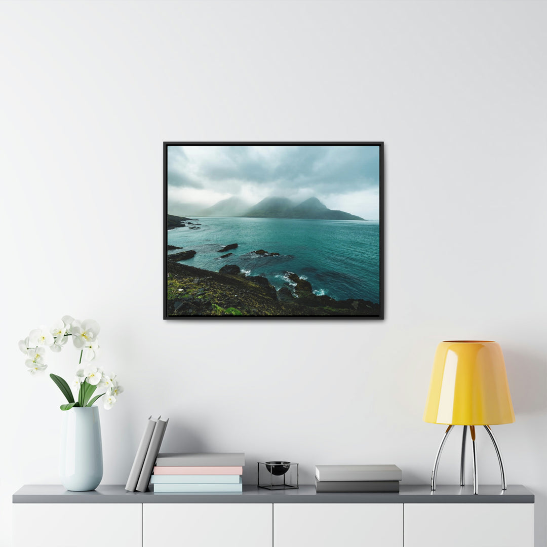 Mystical Mountain View - Canvas with Frame