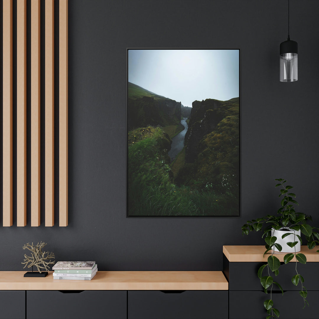 A View of the River - Canvas with Frame