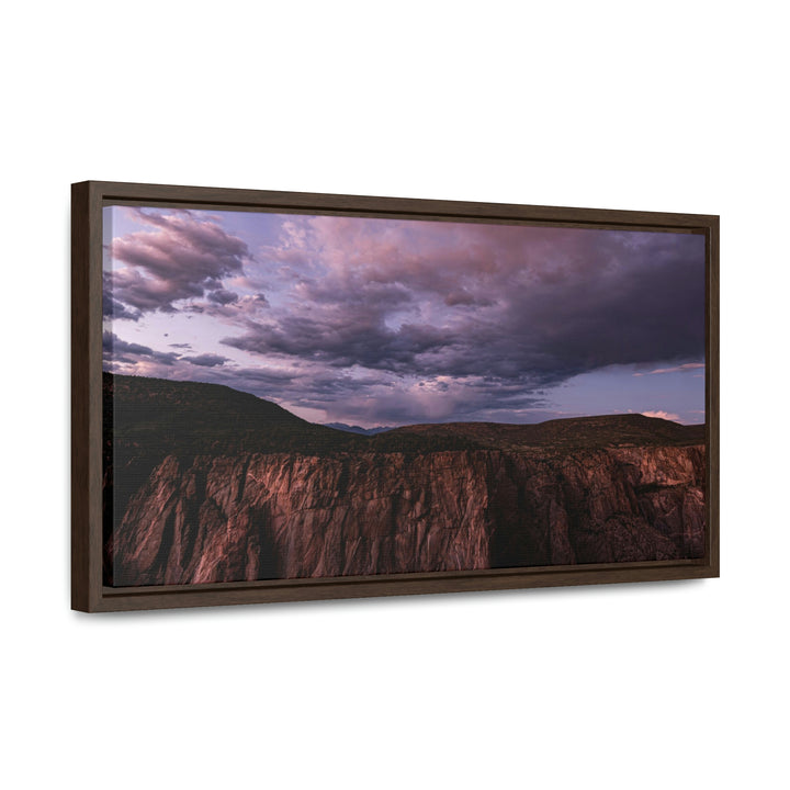 Painted Wall at Sunset Part 3 - Canvas with Frame