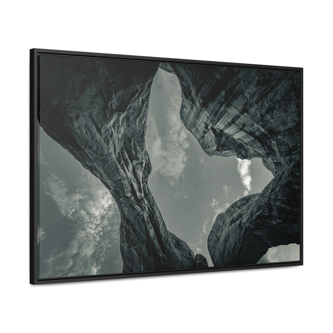 Natural Frames Part 3 in Black and White - Canvas with Frame