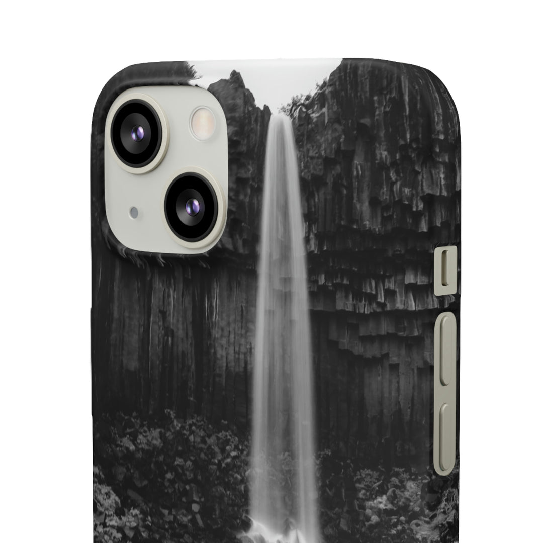 Svartifoss in Black and White - Phone Case