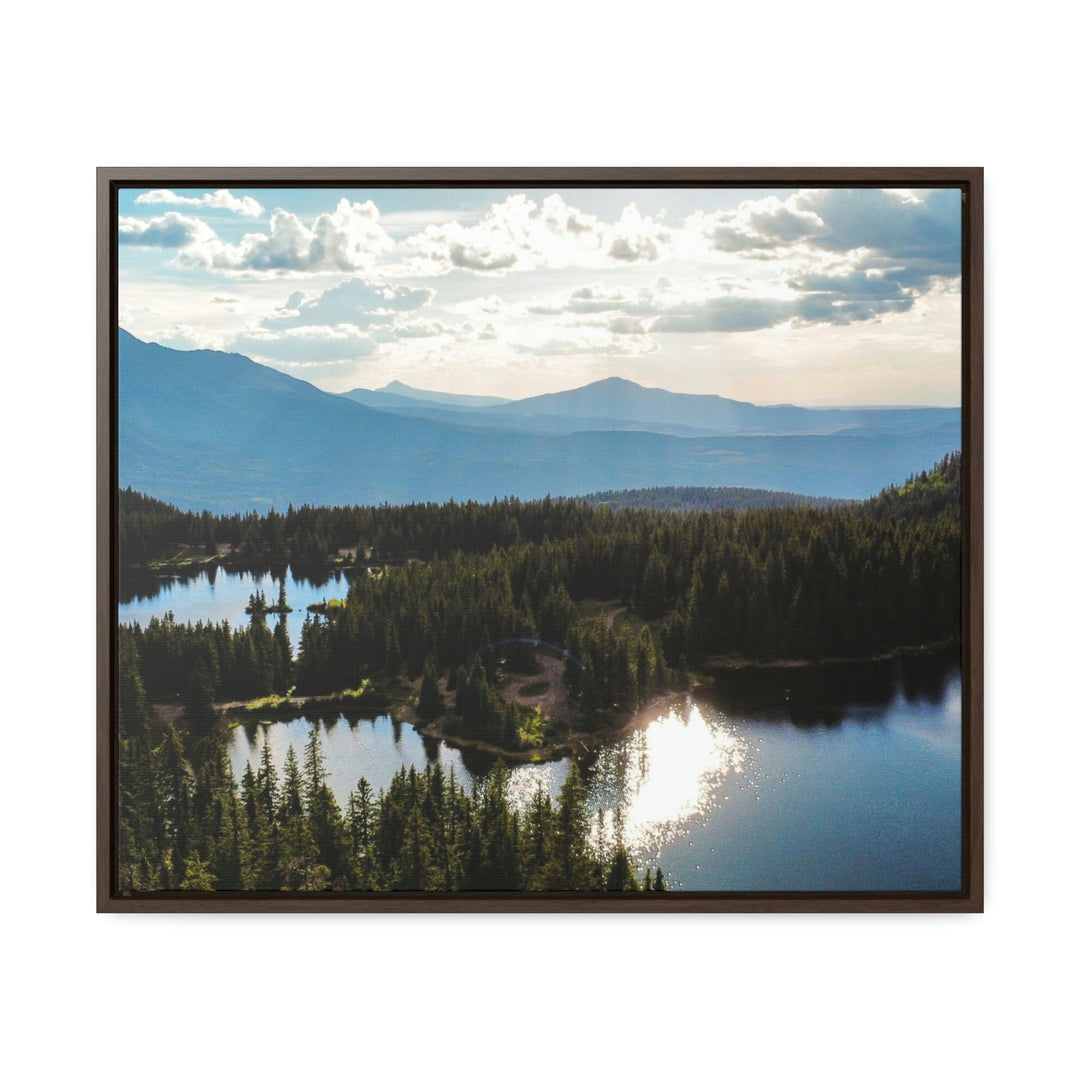 Cool Mountain Lakes - Canvas with Frame