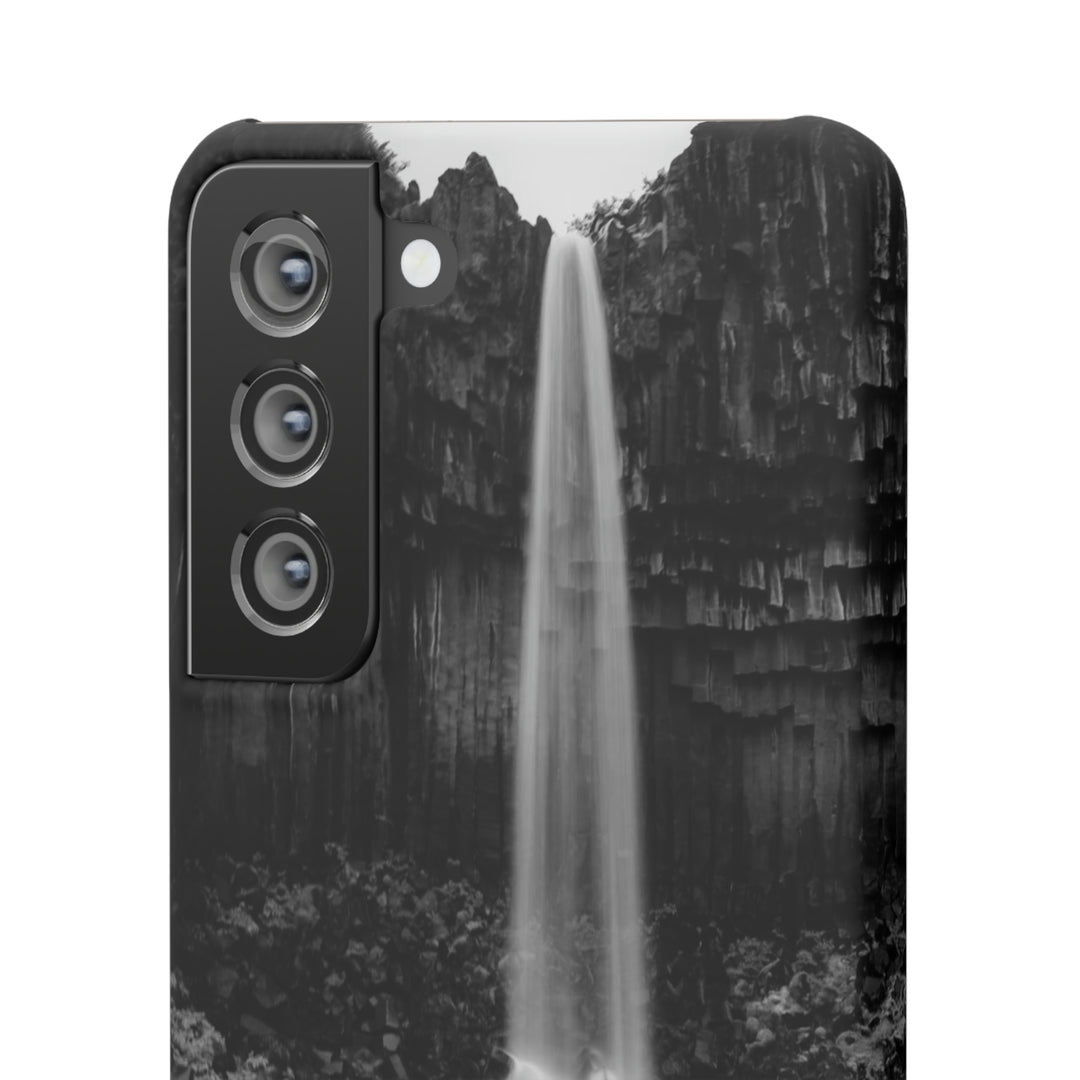 Svartifoss in Black and White - Phone Case