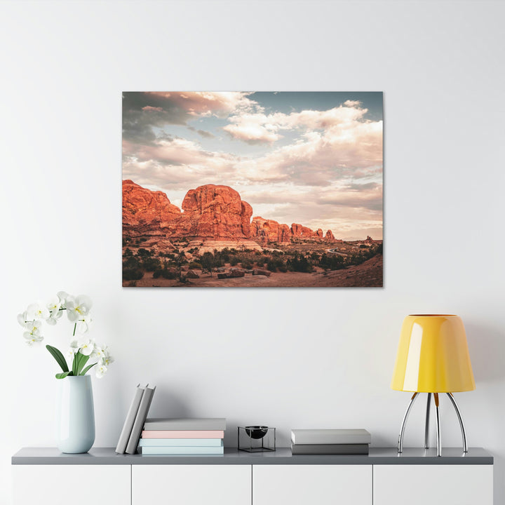 A Desert Sunset - Canvas