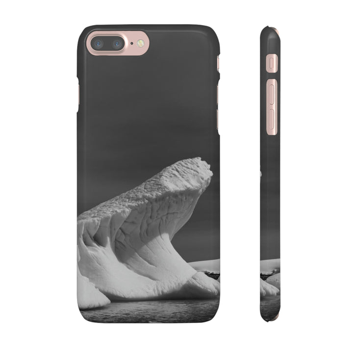 The Angles of an Iceberg in Black and White - Phone Case