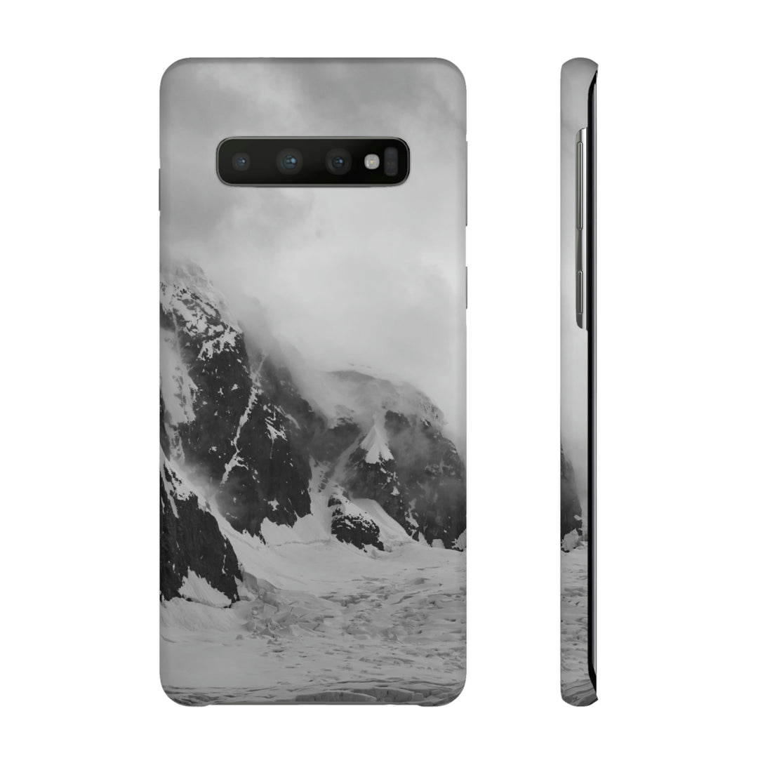 The Mist Descends in Black and White - Phone Case