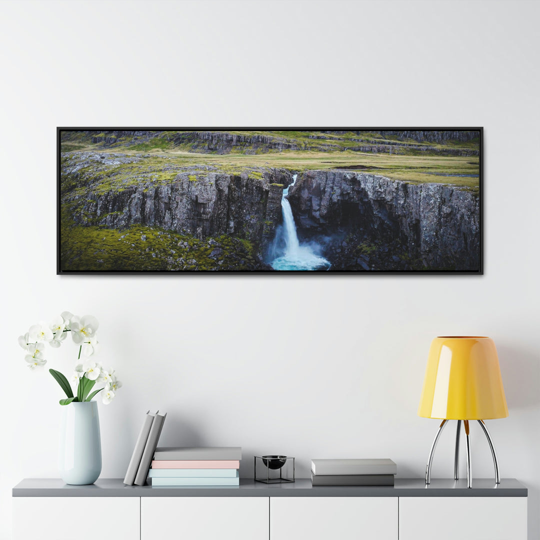 A Remote Waterfall - Canvas with Frame