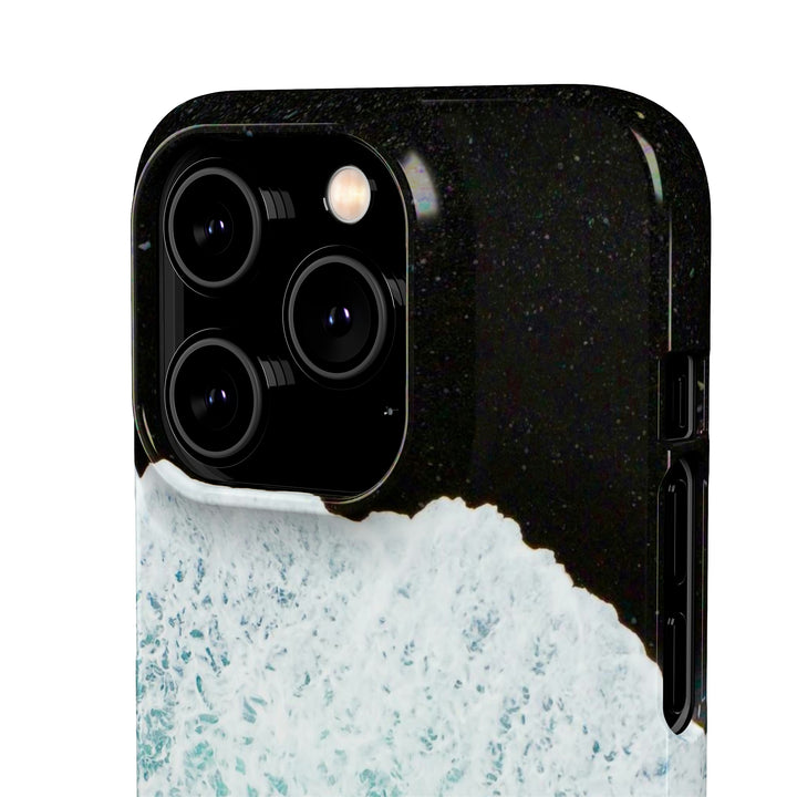 A Wave on Volcanic Sand - Phone Case