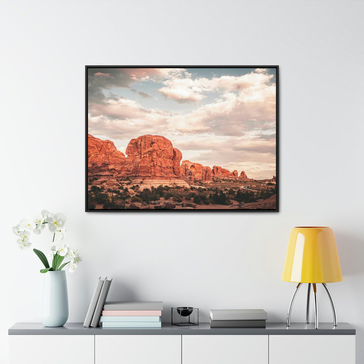 A Desert Sunset - Canvas with Frame