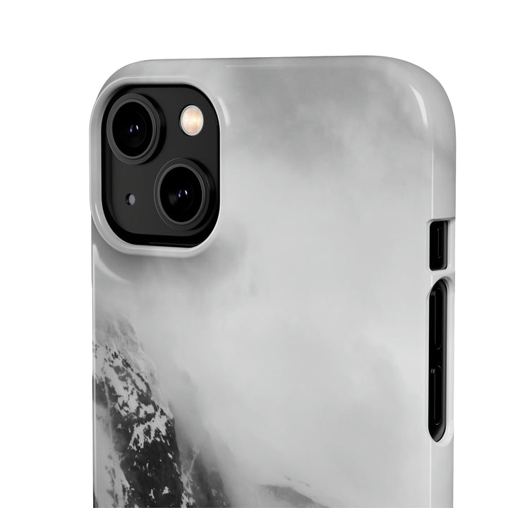 The Mist Descends in Black and White - Phone Case