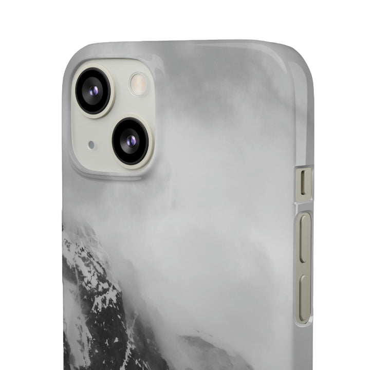 The Mist Descends in Black and White - Phone Case