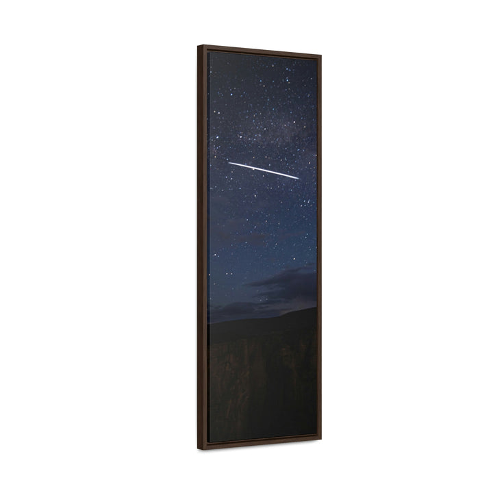 Starlink Above the Canyon - Canvas with Frame