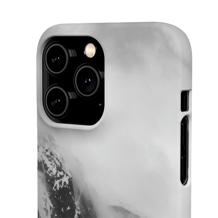 The Mist Descends in Black and White - Phone Case