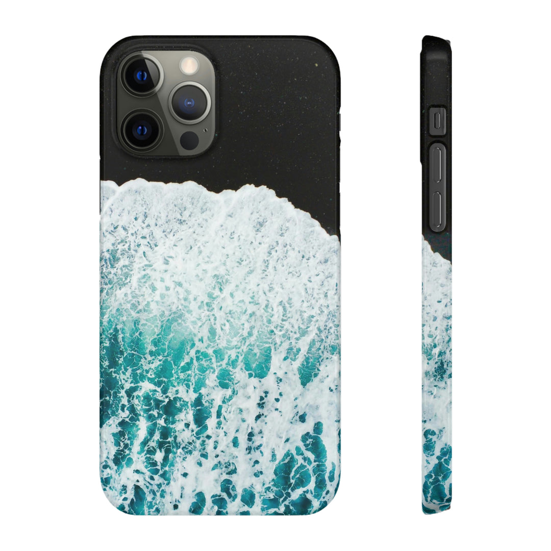 A Wave on Volcanic Sand - Phone Case