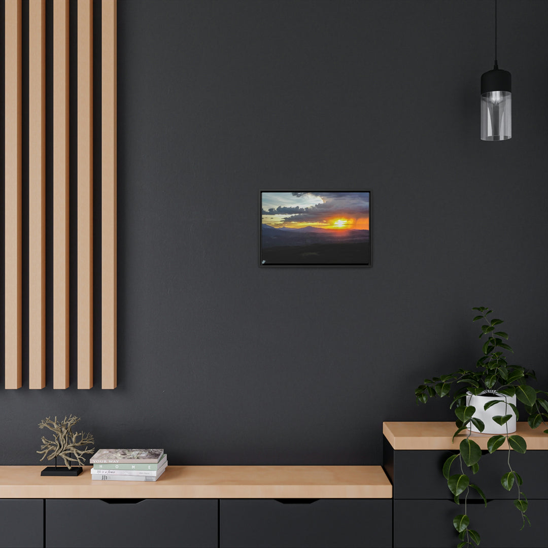 Rainy Sunset - Canvas with Frame