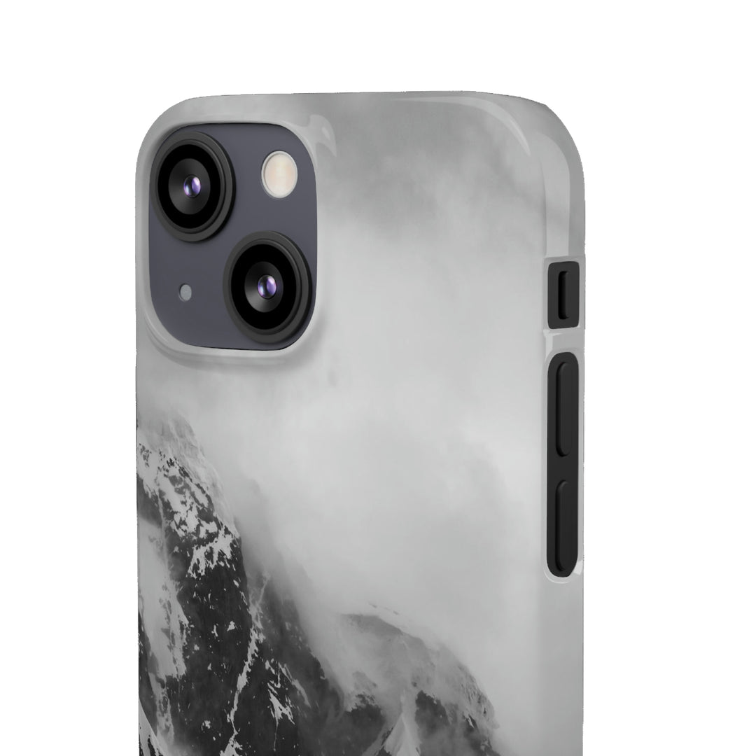 The Mist Descends in Black and White - Phone Case