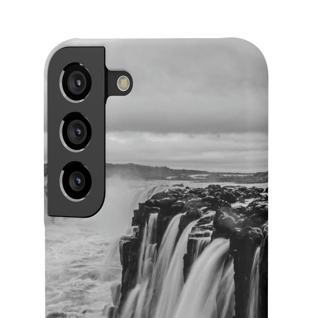 Selfoss in Black and White - Phone Case