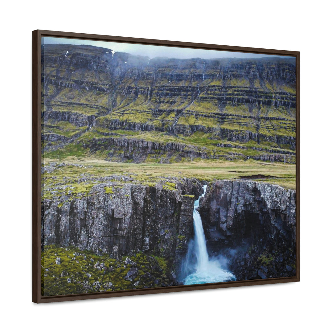 A Remote Waterfall - Canvas with Frame