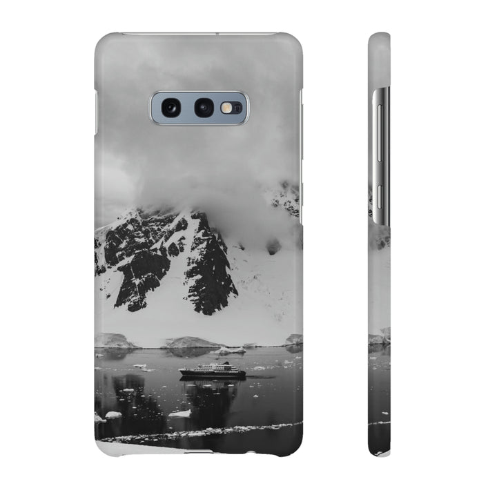 Peaceful Anchoring in Black and White - Phone Case