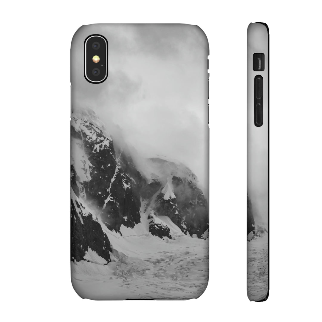 The Mist Descends in Black and White - Phone Case