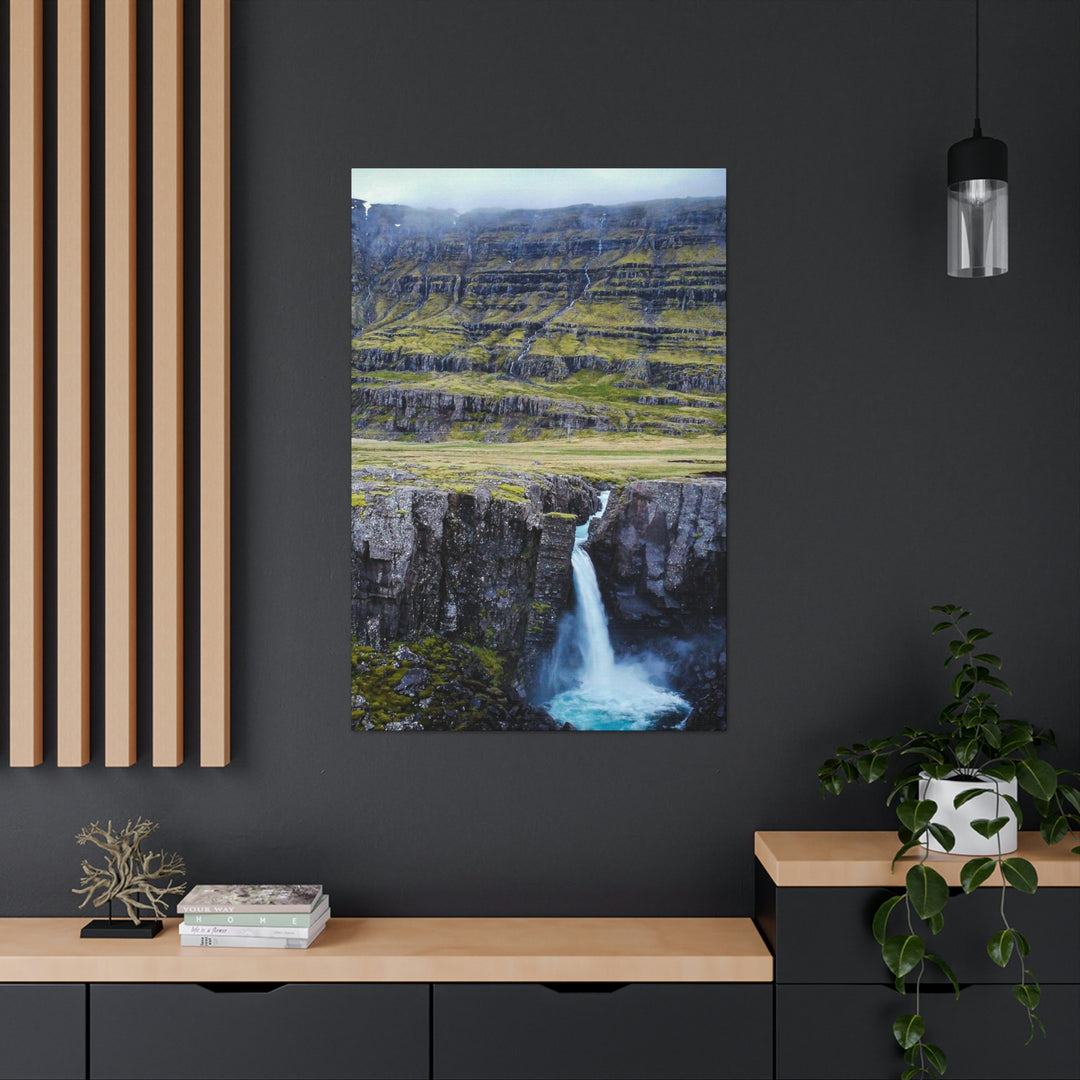 A Remote Waterfall - Canvas