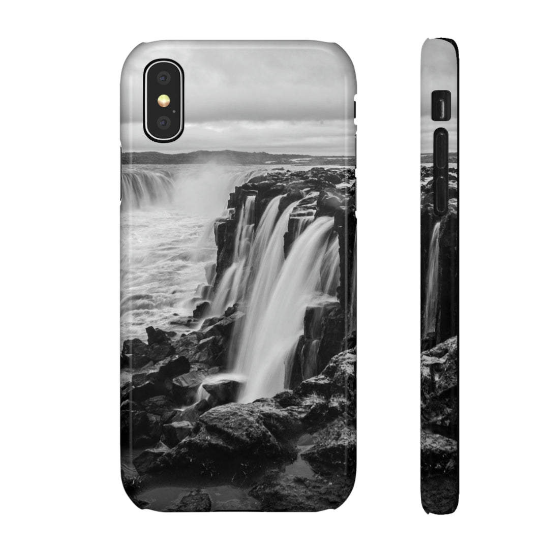 Selfoss in Black and White - Phone Case