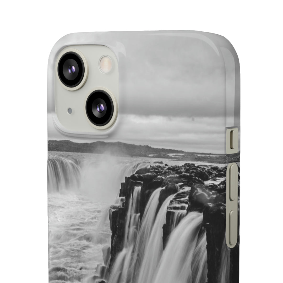 Selfoss in Black and White - Phone Case