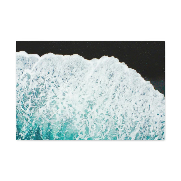 A Wave on Volcanic Sand - Canvas