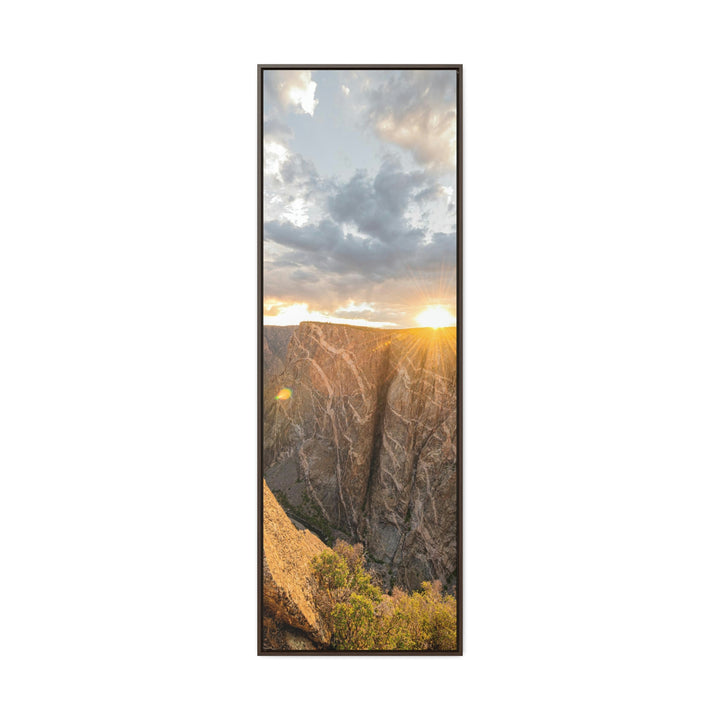 Painted Wall at Sunset Part 2 - Canvas with Frame